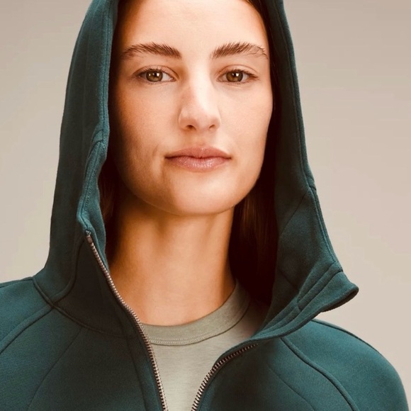 Lululemon Scuba Full Zip Hoodie Size 2 Green Style LW4AWMS - Picture 4 of 15